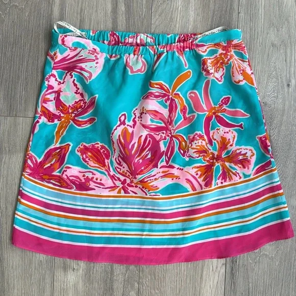 Lily Pulitzer Odessa 100% Silk Strapless Tube Top Y2K - Picture 6 of 6